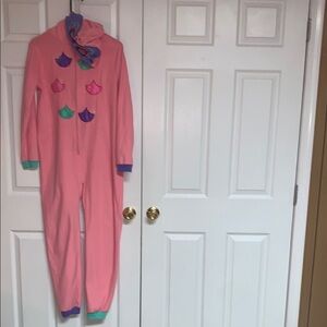 Pink; Kids One Piece with Colorful Accents